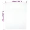 136249 vidaXL Draps-housses Jersey 2 pcs Blanc 180x200 cm Coton