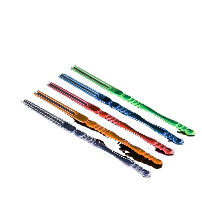 OIMG Bamboo-Knot Colored Disposable Dessert Forks