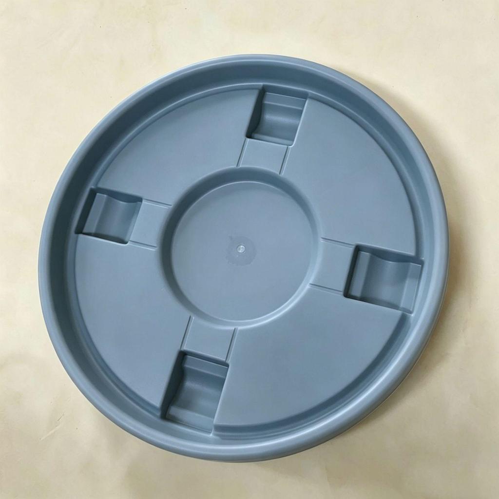 Large Round Flower Pot Base with Casters - Thickened Mobile Plant Tray
