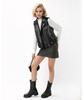 European & American Women's Short Leather Lapel Jacket: Autumn Fashion Vest Coat with Custom Patterns
