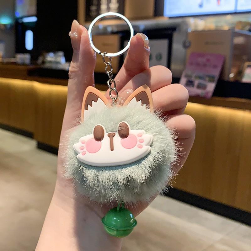Year of the Sheep Lamb Keychain: Cute Plush Pendant for Students' Bags