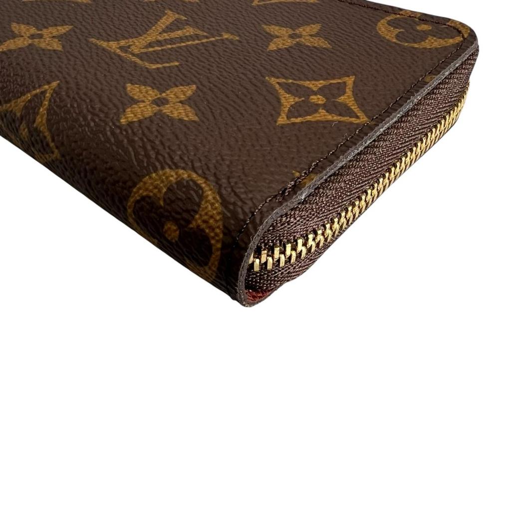 LOUIS VUITTON Monogram zip around coin purse Monogram canvas Brown unisex M60067 Used