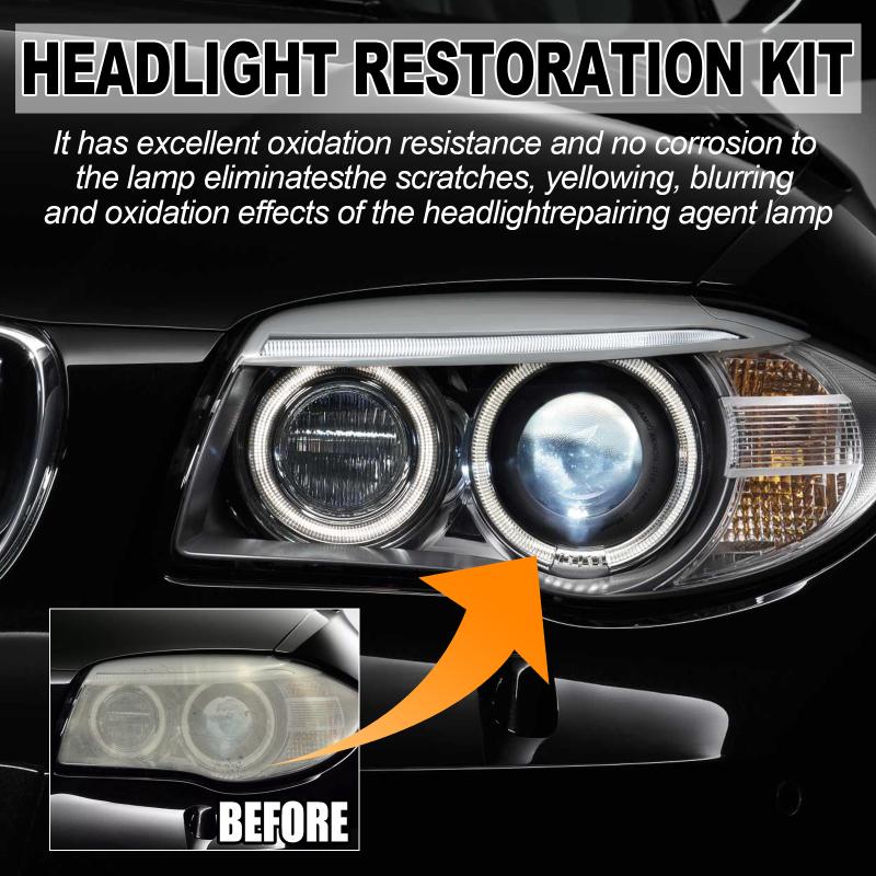 Ceramic Headlight Restoration Kit Headlight Cleaner Restorer Kit Headlamp Cover Scratch Remover For Car Taillight Headlight
