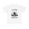 Go Outside Bigfoot Graphic T Shirt Outdoors Funny Unisex Heavy Cotton Tee