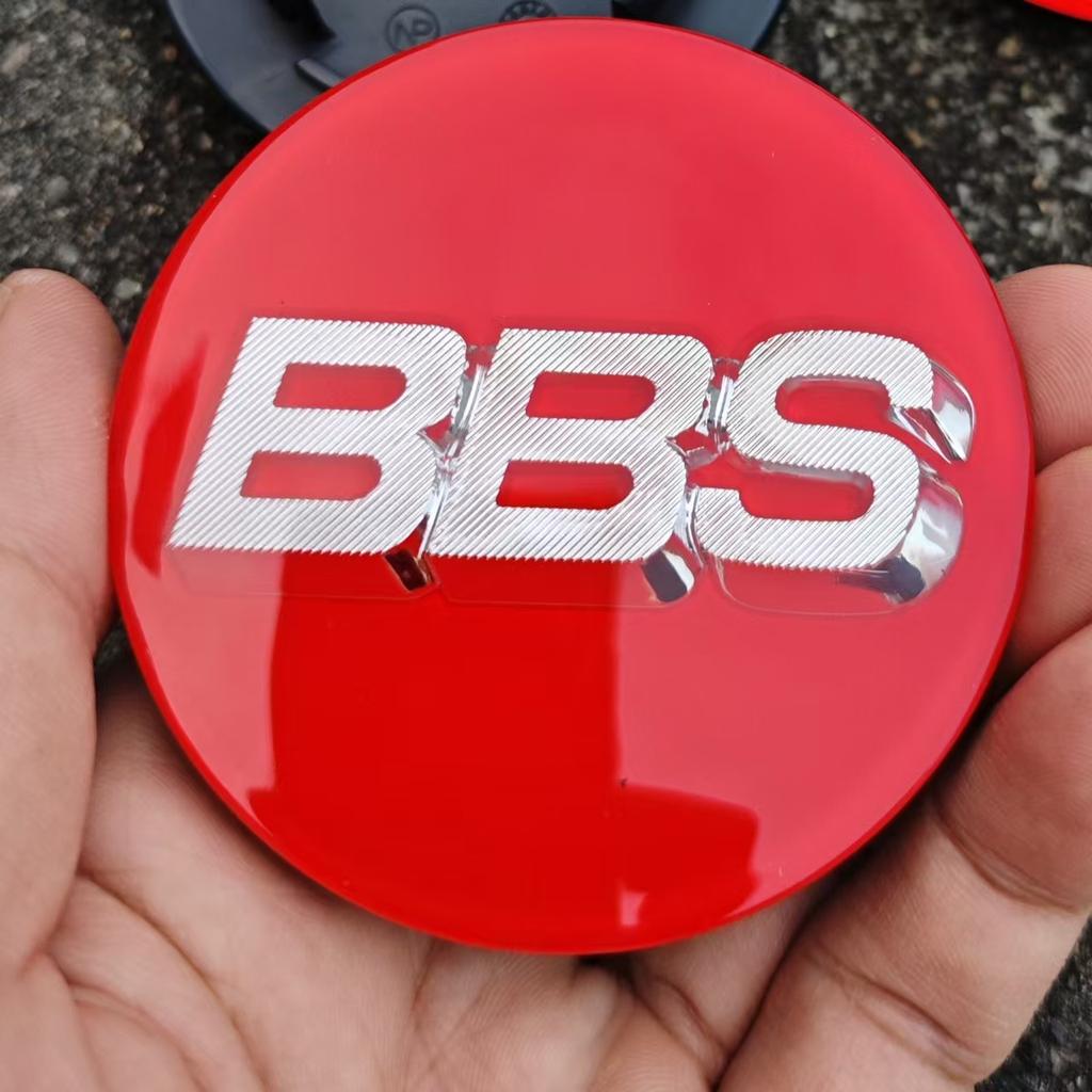9 colors 70mm high-quality acrylic set of 4 BBS modified Stickers For BBS wheel hub center cover logo 5624073 5624120