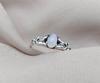 Rainbow Moonstone Goddess Ring: 925 Sterling Silver, Spiritual Jewelry
