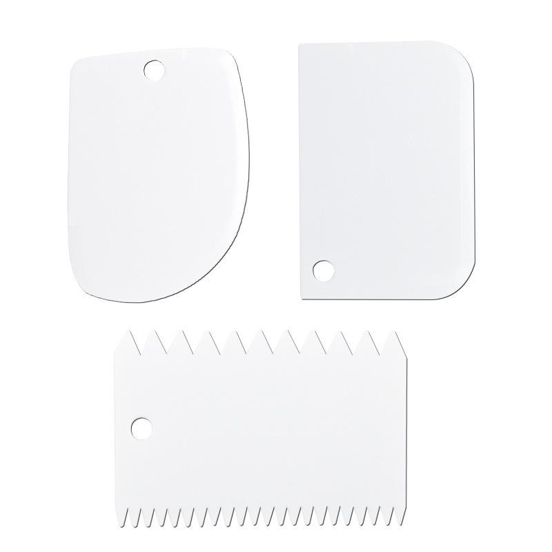3pcs/Set Cake Bread Slicer Baking Pasty Tools Baking Tools for Cakes Dough Cutter Scraper Cake Blade Silicone Spatula