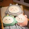 Cute Cartoon Air Conditioning Blanket Portable Sofa Back Cushion New Office Nap Cushion Blanket