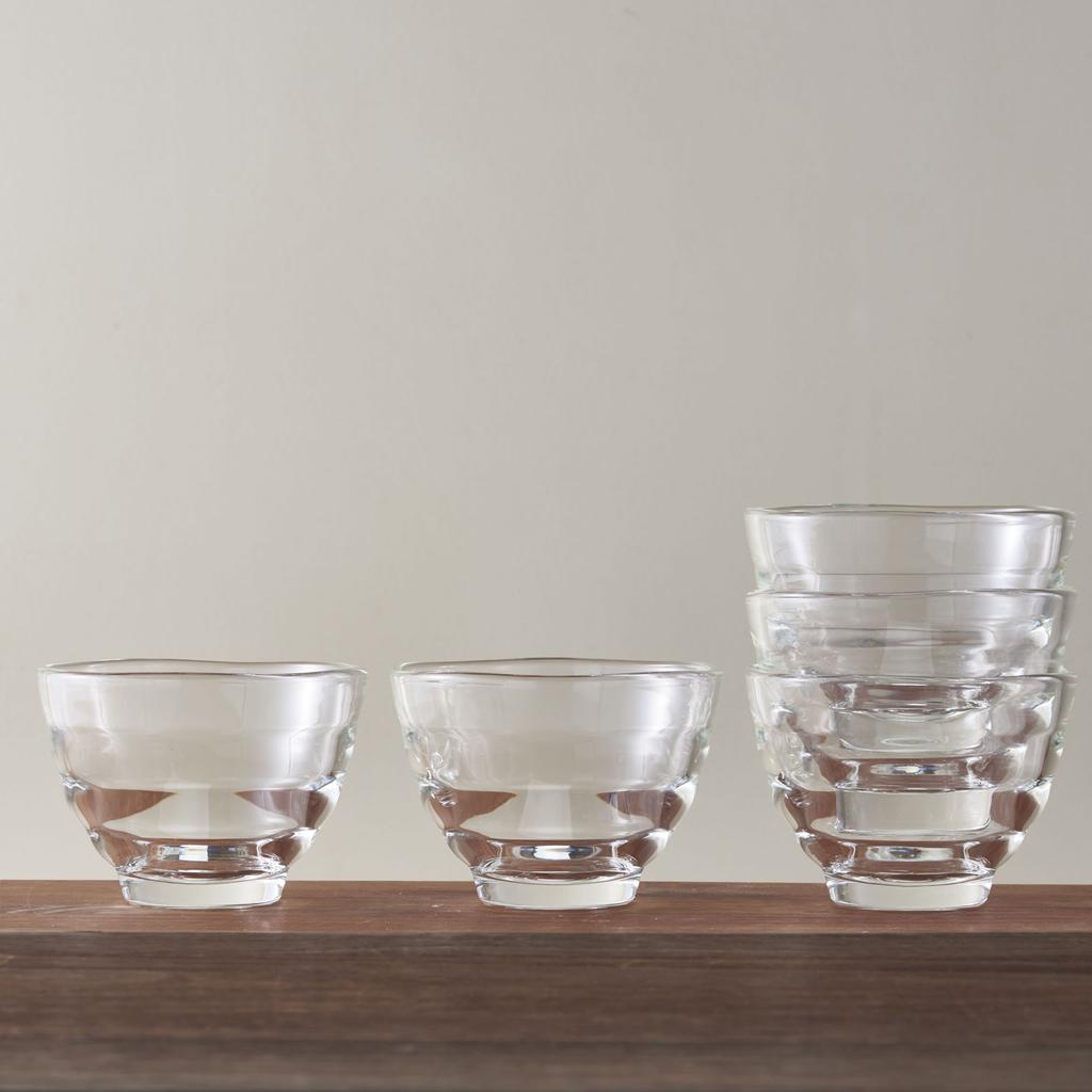 HARIO Heat-Resistant Glass Cups (Set of 5), MicrowaveOvenDishwasher Safe, 170ml, Made in Japan, HU-3012