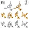 G23 Titanium 16G Butterfly Leaf Conch Labret Cartilage Tragus Monroe Lip Nose Helix Stud Earring Animal Piercing Kit Jewelry