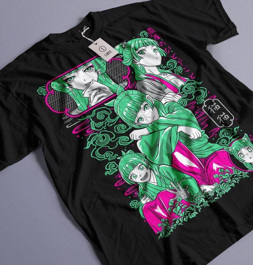 

Maomao The Apothecary Diaries Essential T-shirt Anime Black Shirt All Size 4XL