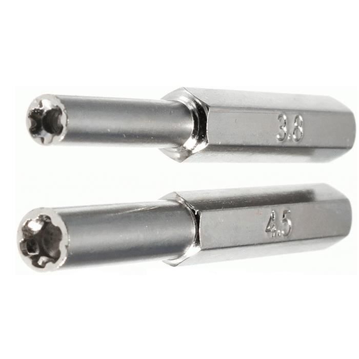 Embout tournevis Gamebit - SKYEXPERT - 3.8mm &amp; 4.5mm - Compatible consoles rétro - Haute qualité - 49 mm