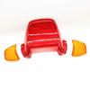 RZK Yamaha BWS100 Motorcycle Tail Light ABS Plastic Cover Brake Tail Light Cover Tail Light Cover (Red+Yellow)