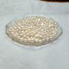 7.5-8.5mm 4A Freshwater Pearl Muffin Bead, Half-Drilled Nude Manta Rose for DIY Earrings or Rings.