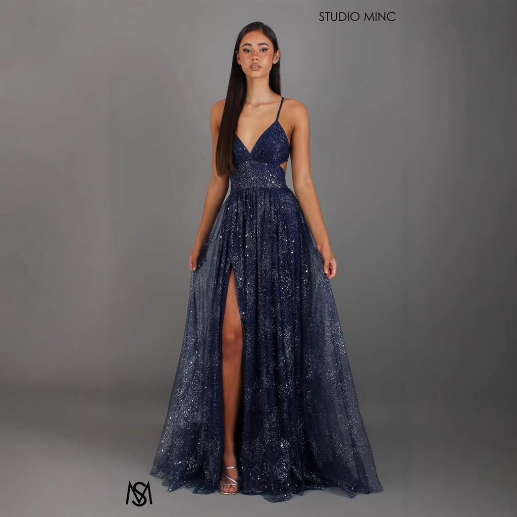 New women's long dress sleeveless tube top sprinkled gold sexy suspender big swing dress