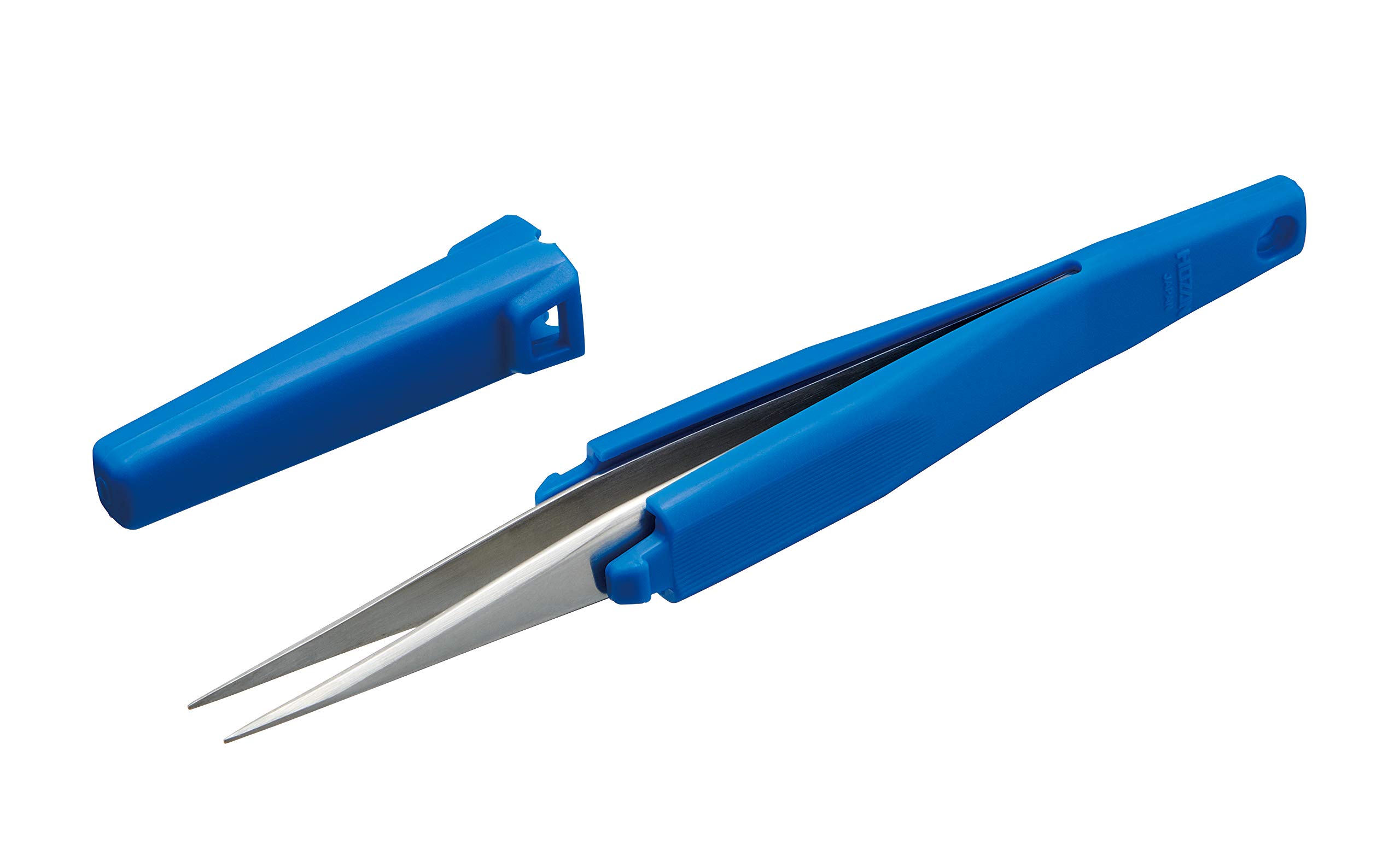 

HOZAN Прямой пинцет с эластомерным наконечником ESD, Нескользящая рукоятка, Антистатический пинцет, Ширина 0,6 мм, Тип, PP-130-ESD