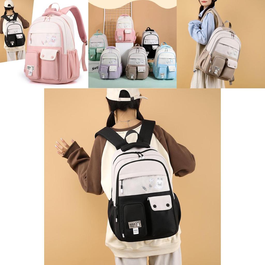 Nylon Material Cute Animal Pattern Printed Lightweight School Backpack For Boys And Girls