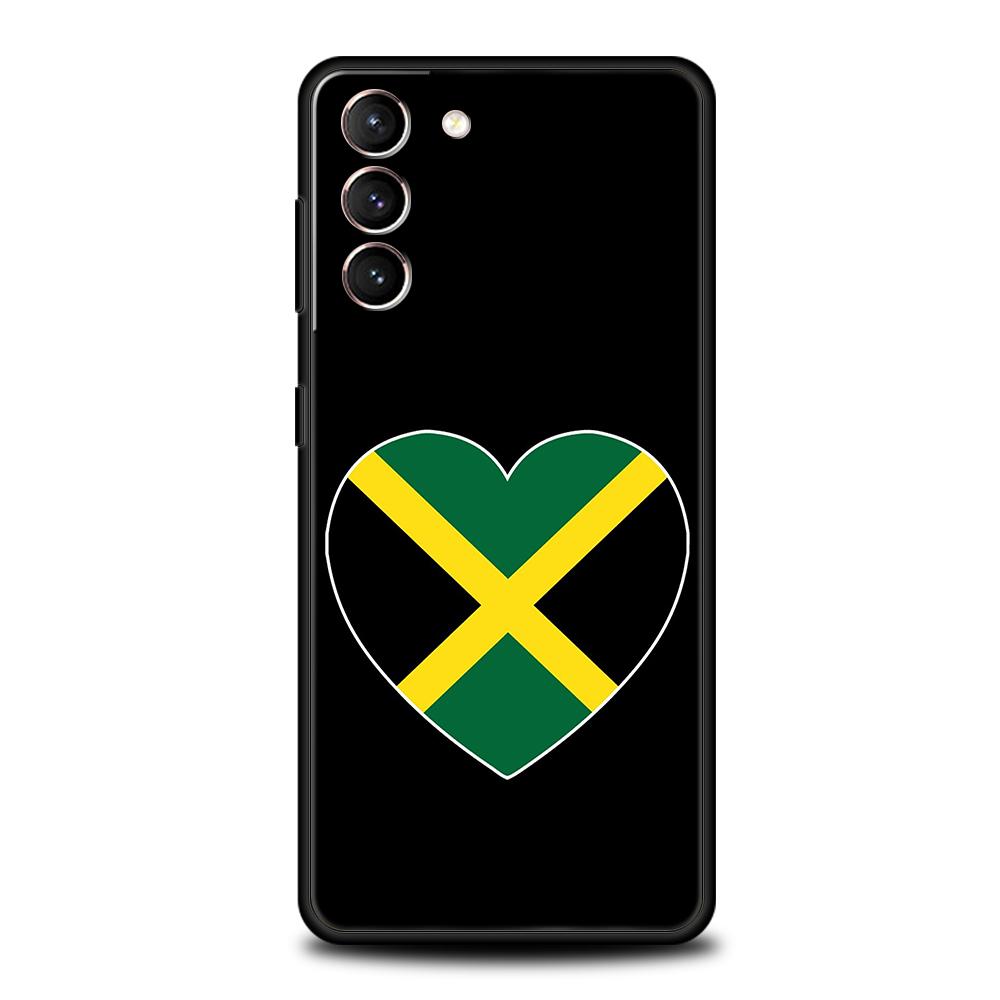 Jamaica National Flag Phone Case For Samsung Galaxy S25 Edge S24 S23 S22 Ultra S20 S21 FE 5G S10 S9 Plus S10E Soft Cover