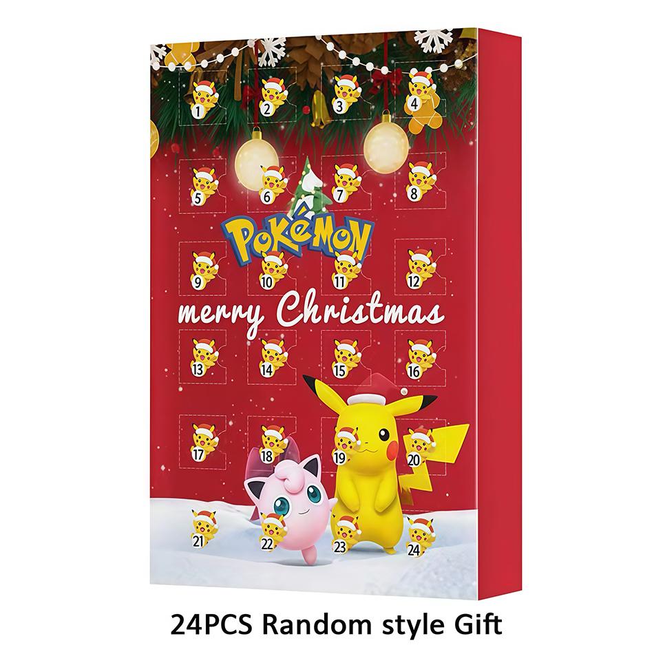 

HOT Pokemoned Christmas Advent Calendar Box 24pcs Kawaii Pikachu Anime Figures Children Toys For Boys Girls Kid Xmas Gifts
