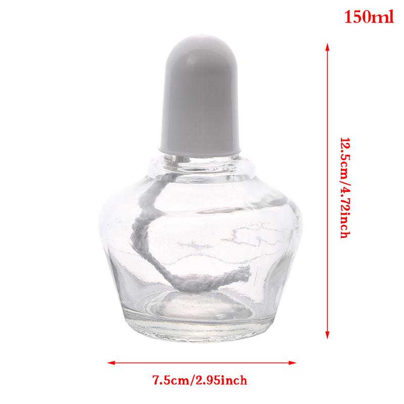 

Стеклянная спиртовая лампа 150/250 мл, лабораторная лампа для горения с фитилями 15 см 150ml