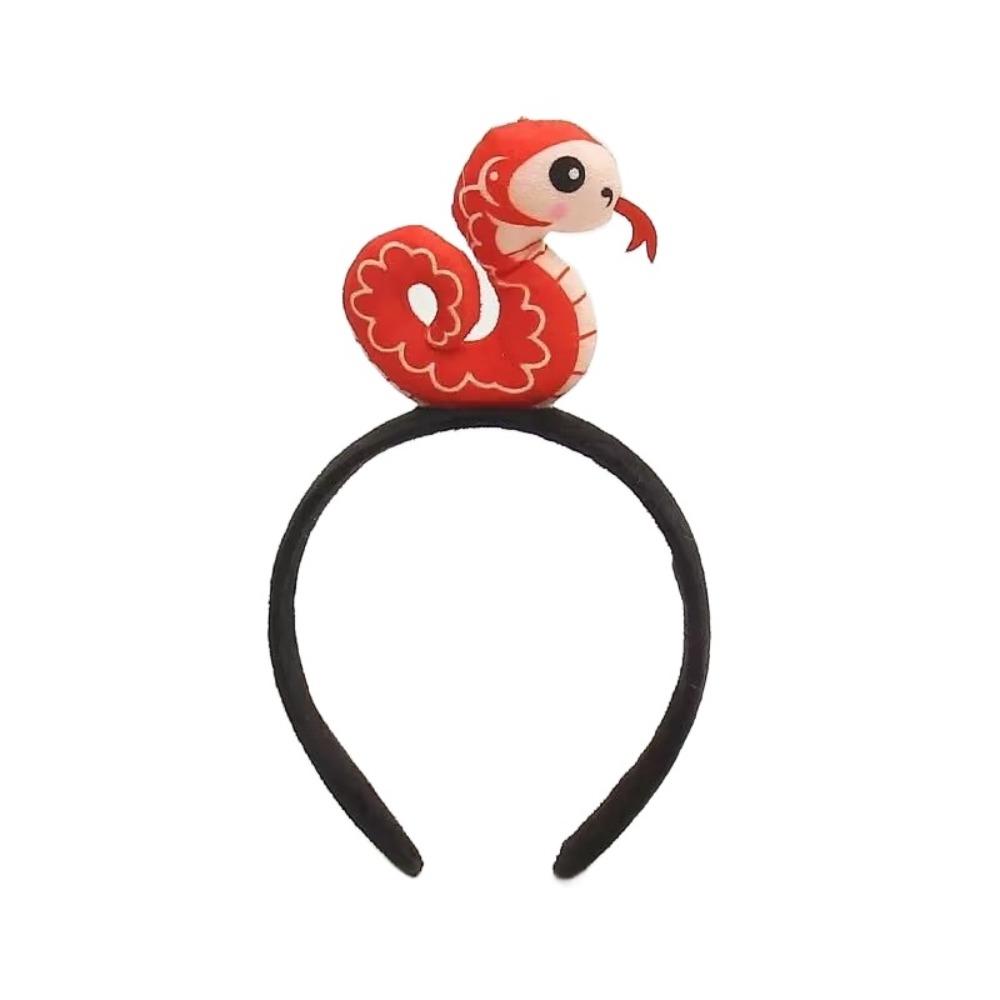 Soft Snake Headband Chinese Zodiac Chinese New Year Hairband Cute Hair Styling Accessory