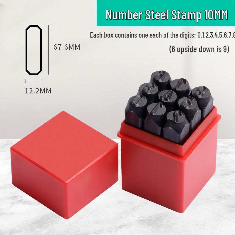 High Hardness Alloy Steel Hand-Stamping Jewelry Punch Tool for English Letters and Numbers