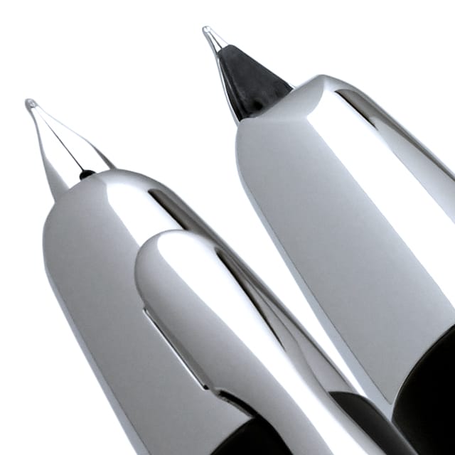 Pilot Namiki CAPLESS RADEN Fountain Pen STRIPE Fine Nib FCN-5MP-RS-F with Converter