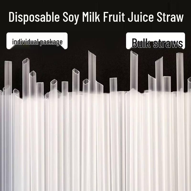 ZISIZ Individually Wrapped Thick Plastic Straws