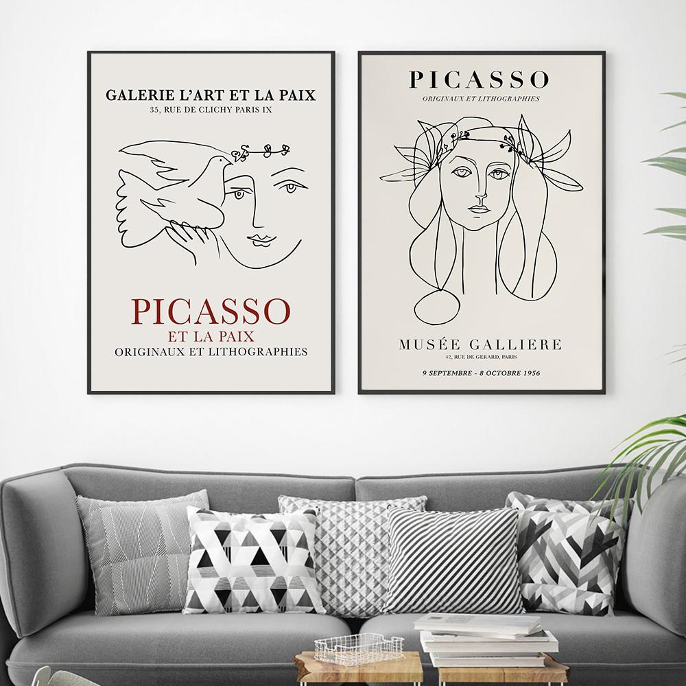 Retro Picasso Matisse Poster Und Drucke Abstrakte Mädchen Körper Blume Wand Kunst Leinwand Malerei Bilder Für Wohnzimmer Nordic Deco