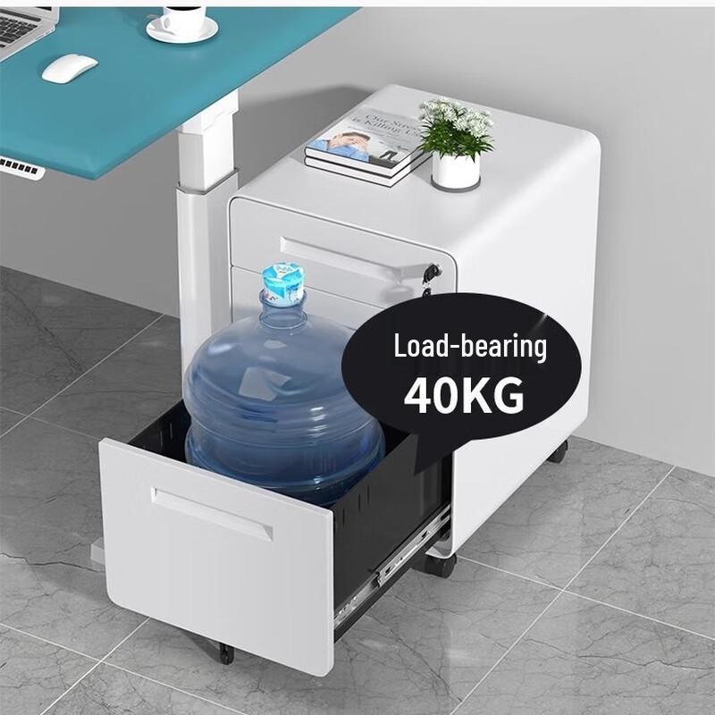 Steel 3-Drawer Under-Desk Mobile Cabinet