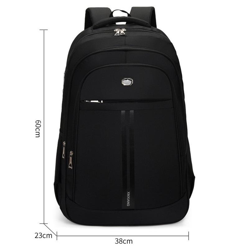 Pánský cestovní batoh Velká kapacita Jednoduchý styl Kapsa na notebook do práce Školní batoh pro studenty