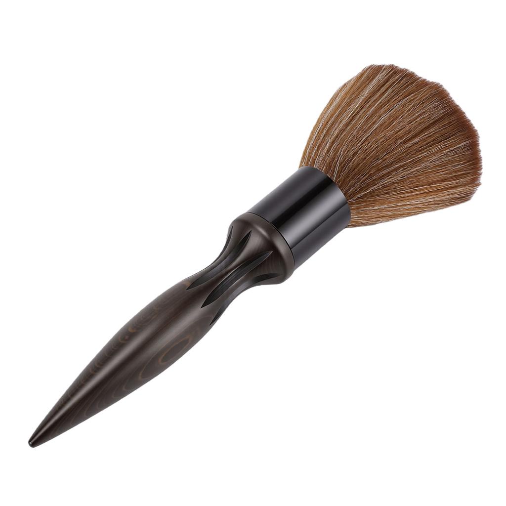 Neck Duster Brush Non Slip Wood Handle Soft Haircut Brush Barbershop Accessories for Hairstylist