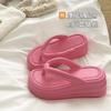 Wear Heightened Thick-soled Flip-flops Women's Non-smelly Feet Non-slip Spring Fashion Beach Slippers