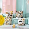 1 Pc 45X45 Cm Leaf Pattern Cushion Cover For Living Room Sofa Bedroom Home Decor Square Autumn Pillowcase Waist Pillow Cover