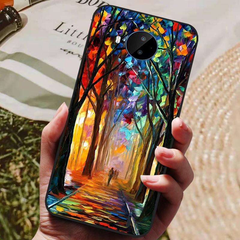 For Nokia C20 Case Soft TPU Silicone Cartoon Back Cover for Nokia C20 Plus Phone Cases TPU Black Bumper for NokiaC20 C 20 Plus