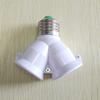 2 in 1 E27 to 2 E27 Lamp Socket Splitter Adapter Light Bulb Base Stand Holder