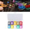 100Pcs Car Fuse Blade Medium 2A‑35A 10 Types Fuse Assortment Set Kit for Protection