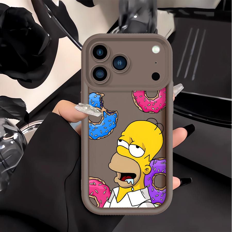 

Case for Apple iPhone 17 Pro Max 15 XR 16e Air 12 16 XS 11 13 Mini 14 Plus Phone Cover The Simpsons Cartoon iPhone 15