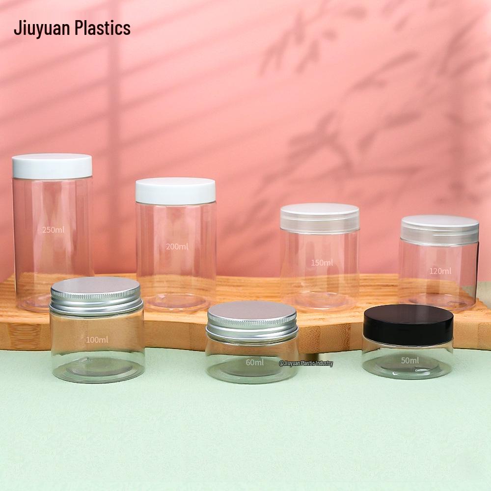 Clear Wide-Mouth PET Plastic Eye Cream Jar - Available In 50/100/120/250ml Sizes