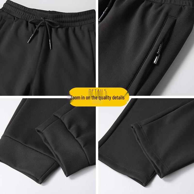 Dibinzhe Men's Plus-Size Elastic Waist Casual Jogger Pants