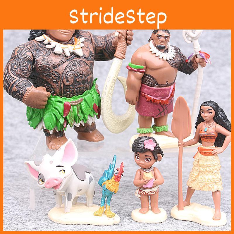 Captivating Moana 6 Pcs Action Figures Dolls Ideal For Playtime And Decoration