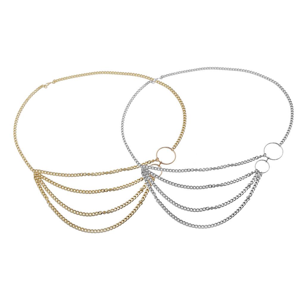 Layered Waist Chain Metal Fringe Belly Chains Fashion Accessory Waistband Pendant Clothes Adornment Sexy Women Dress Accessories