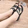Medium Heel Shoes Outside Women's Slippers and Ladies Sandals Small Size High Quality Slides New Fashion Style Shoe On Promotion