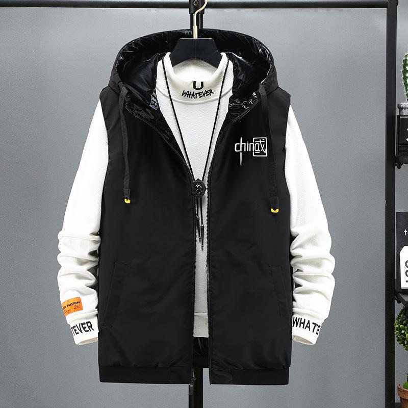 Glossy Reversible Vest - Trendy Plus Size for Men 2211