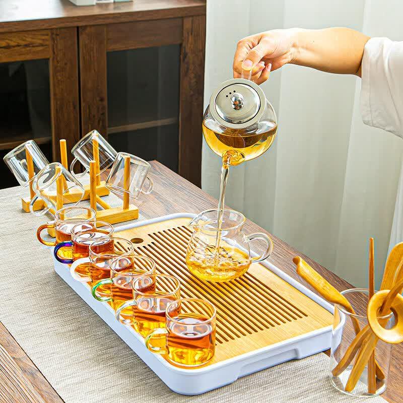 Automatic Water Supply Heat-Resistant Glass Kung Fu Tea Set