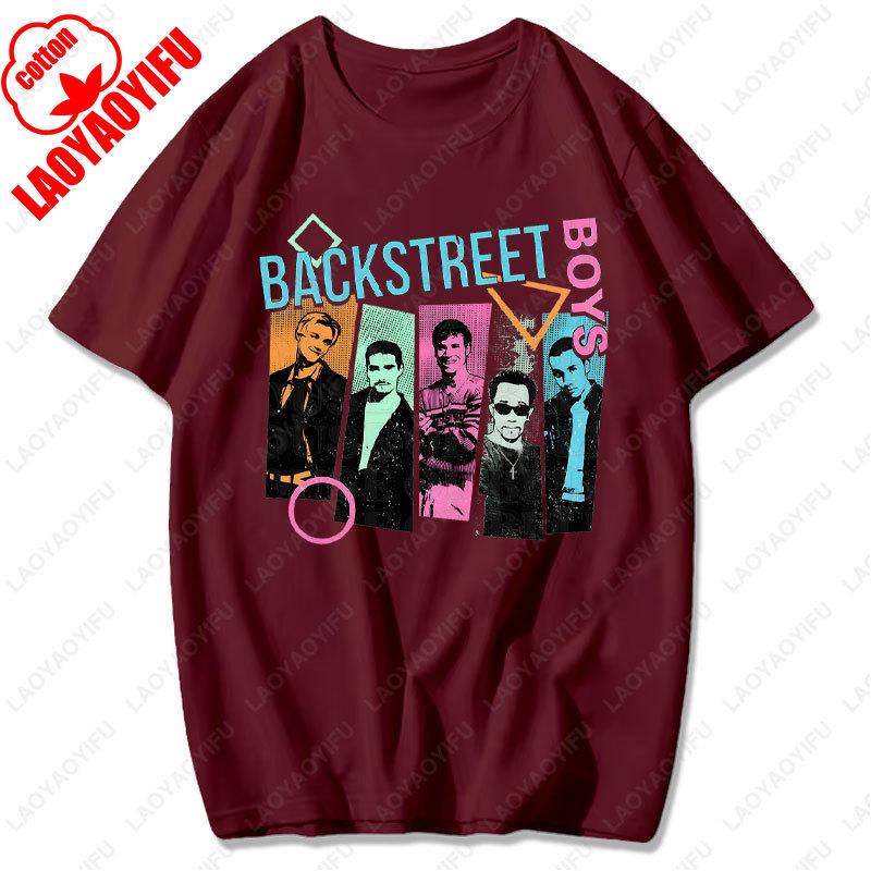 Pop Music Bring Memory Back Street Men Women Boys Girls Cotton Tees Backstreet Boy Band BSB Rock Vintage Pop Tops Unisex Tshirt
