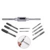 Jeu de Tarauds et Filières Multifonction 12/20 Pièces M3-M12 Métrique Bouchons de Filetage Vis à Main Tarauds Droits Coniques Outils de Taraudage et de Filetage