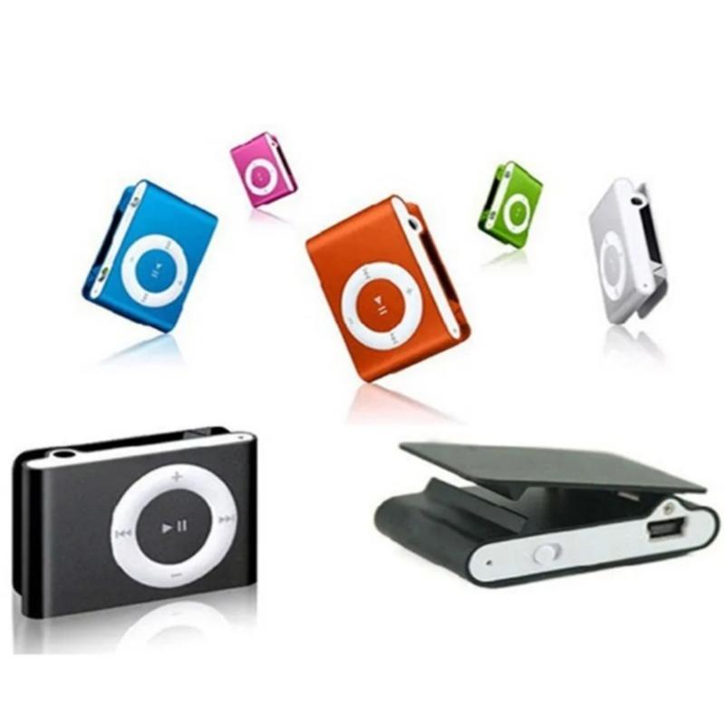 Pocket Size Metal Clamp MP3 Player Expandable Storage via Memory Card Rich Bass Sound Extended Battery