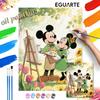 Mickey and Minnie Mouse Oil Painting Digital Painting Art Kit Handmade Diy Gifts Home Decorations