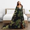 Green And Brown Camo Plush Blanket Girls Boys Flannel Bedding Throws For Living Room Super Warm Custom Quality Bedspread
